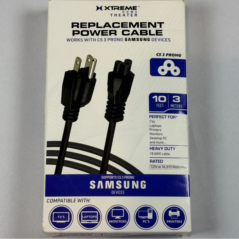 Xtreme‎ Black Replacement Power Cable
